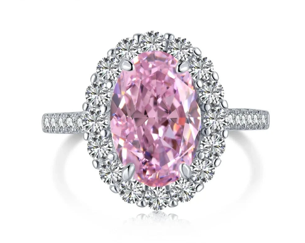 rosa oval ring cz ring